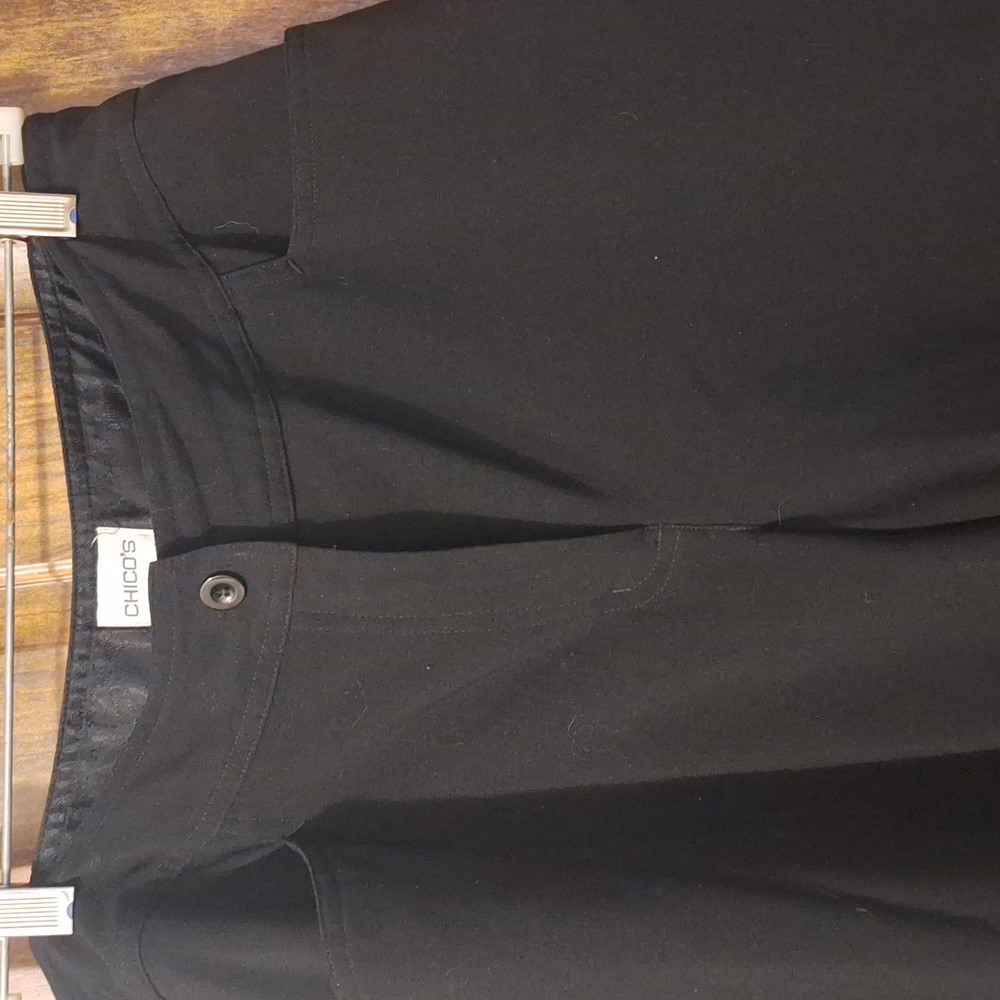 CHICO'S wide leg with side zip pocket pants